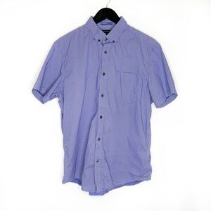 Banana Republic Shirt Shot Sleeve Purple Crayon